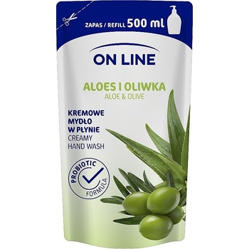 On Line tekuté mydlo Aloe Vera a oliva náhradná náplň 500 ml