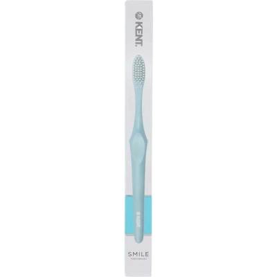 Kent. Smile Super Soft - Zubní kartáček se stříbrem a dřevěným uhlím modré barvě