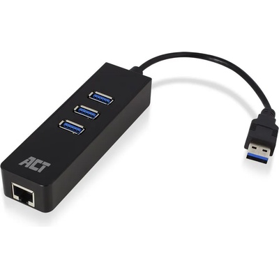 ACT AC6310 USB хъб 3.2 с 3 USB-A порта и Ethernet (AC6310)