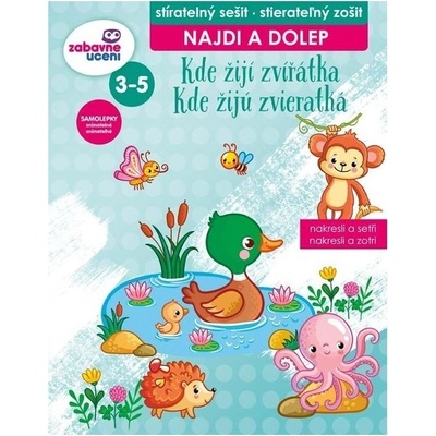 Kde žijí zvířátka Najdi a dolep