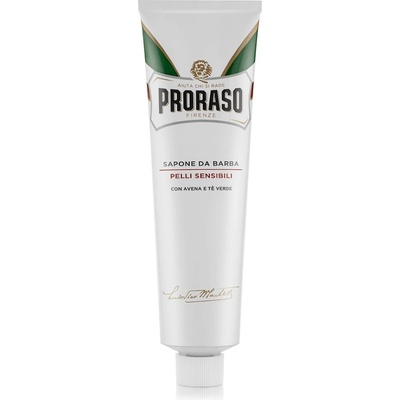Proraso White Line Sensitive Skin Shaving Soap in a Tube Green Tea 150 ml