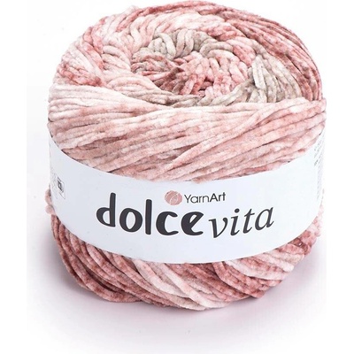 Yarn Art Dolce Vita 3409 odstíny hnědočervené