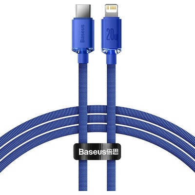 Baseus CAJY000203 Crystal Shine Series USB Type-C - LightninG 20W, 1,2m, modrý
