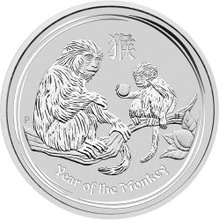 Lunar Strieborná minca Series II Year of the Monkey 1 kg