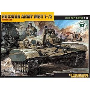Academy Танк с дистанционно Russian Army MBT T-72 Motorized (13308)