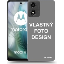 Picasee silikónový čierny Motorola Moto E14 Vlastný design/motiv