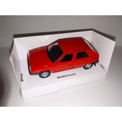 Welly Model auta Škoda Favorit červená 1:38