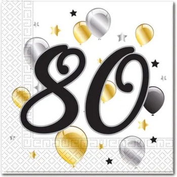 Procos Салфетки с число 80 (20 бр)