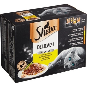 Sheba Cat Delicacy in Jelly Drůbeží výběr 12 x 85 g
