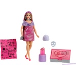 Barbie Кукла Barbie Party Unboxed - Подготовка за парти, с аксесоари, розова (JFY67)