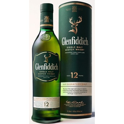 Glenfiddich Single Malt Whisky 12y 40% 0,7 l (tuba)