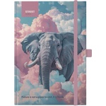 STREET Тетрадка с линийка STREET Animals Edition Elephant A/5 96 страници с гумена твърда корица 778132 (778132)
