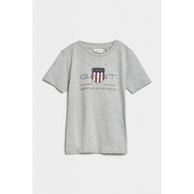 Gant Archive Shield Ss T-shirt šedá