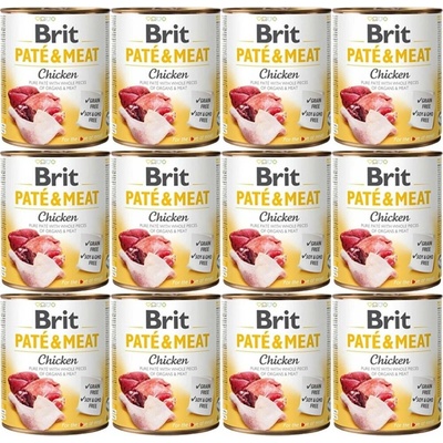 Brit Paté & Meat Dog Chicken 12 x 800 g