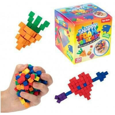 Teddies Stavebnica mini kocky penové samolepiace