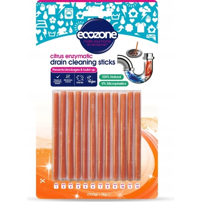 Ecozone enzymatické čisticí tyčinky do odpadu citrus 12 ks