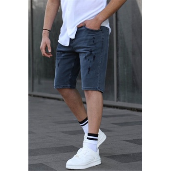 Madmext Мъжки дънкови шорти 6345 - Опушеносиви #394579 (394579_Антрацит)