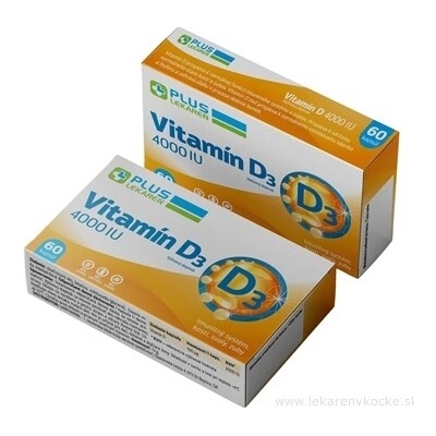 Plus Lekáreň Vitamín D3 4000 IU 60 kapslí