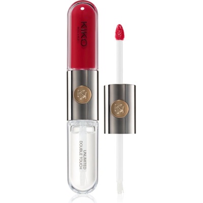 KIKO Unlimited Double Touch дълготрайно течно червило цвят 107 Cherry Red 6ml
