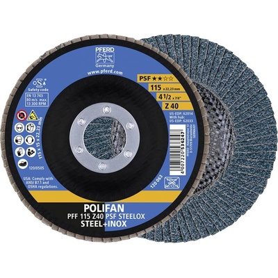 Pferd Z Vějířovitý brusný kotouč 115 x 22.23 mm 67664115 10 ks