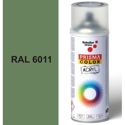 Schuller Eh'klar Prisma Color 91011 RAL 6011 Sprej zelený lesklý 400 ml, odstín barva rezedově zelená,5