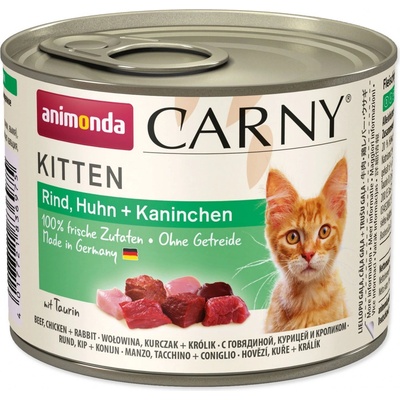 Animonda Carny Kitten hovädzie kura a králik 400 g