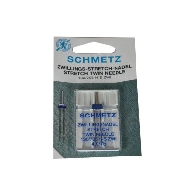 Dvojjehla Schmetz 4 mm síla 75 H705 Stretch