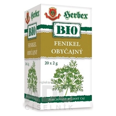 HERBEX BIO FENIKEL OBYČEJNÝ bylinný čaj 20 x 2 g