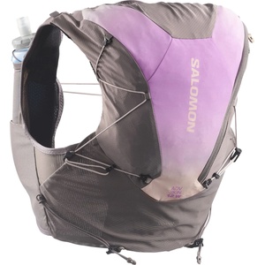 Salomon Дамска раница за трейл бягане Salomon Women's Adv Skin 12 Grad Trail running backpack - Iron / Shadow Gray / Iris Orchid - размер XL (504-1166-0115)