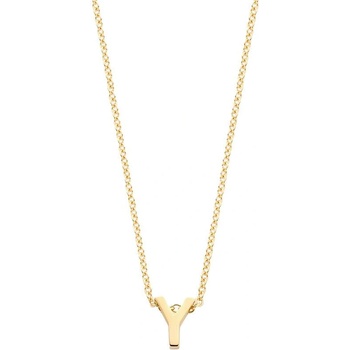 Blush Златно дамско колие с буква Blush 3155YGO_Y (3155YGO_Y)