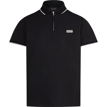 MALLET Блуза с яка MALLET Men's Breathable Soft-Touch Short Sleeve Polo Shirt - Black Organic