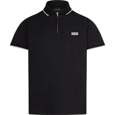 MALLET Блуза с яка MALLET Men's Breathable Soft-Touch Short Sleeve Polo Shirt - Black Organic