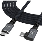 Wozinsky WPS3-UY41S USB-C Thunderbolt 4 240W 1m 4K ъглов кабел - черен (WPS3-UY41S)