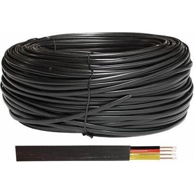 Lexton LXK512 telefonní 4-žilový CCS poměděný 100m černý