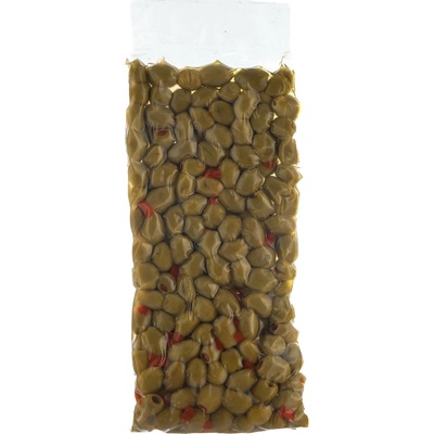 Ilida Zelené olivy plněné paprikovou pastou 1,25 kg – Zboží Dáma