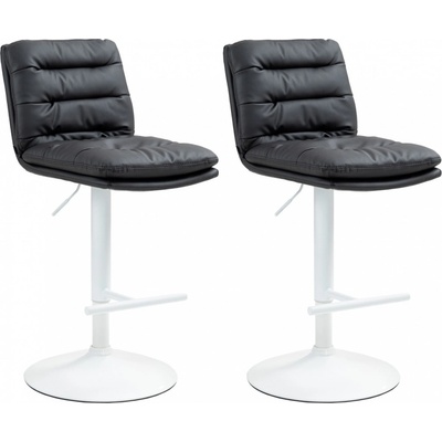 Design-Shop Damar koženka Černá / bílá 2 ks