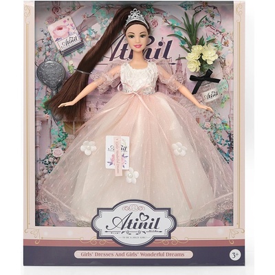 HM Studio 31SY-31521 Atinil v ružových šatách s doplnkami 28 cm