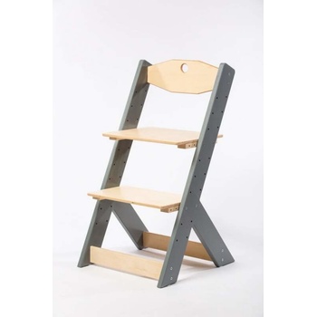 Lucas Wood Style rostoucí židle Omega II šedá/přírodní