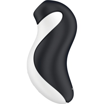 Satisfyer Orca - водоустойчив въздушно-вълнов клиторстимулатор (черно-бял)