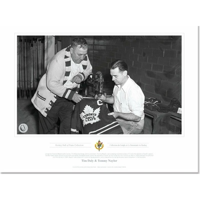 Mustang Plagát Toronto Maple Leafs NHL Memorabilia Toronto Captaincy Ted Kennedy Black & White 12" x 16"