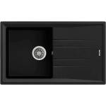 Teka Гранитна мивка, обръщаема, за шкаф 50 см Stone 50 B-TG ЧЕРНА (М.1021.ЧЕ) - xmall Мивка за вграждане