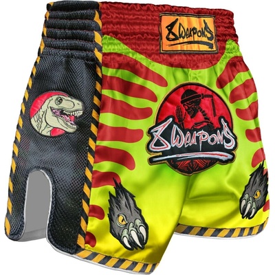 8 WEAPONS Muay Thai trenýrky Jurassic neon