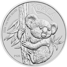 The Perth Mint strieborná minca Koala 2024 Charles III 1 oz