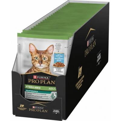 Pro Plan Cat Sterilised s bílou rybou 26 × 85 g