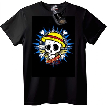 NOONEBRAND Тениска с череп One Piece - L, Black