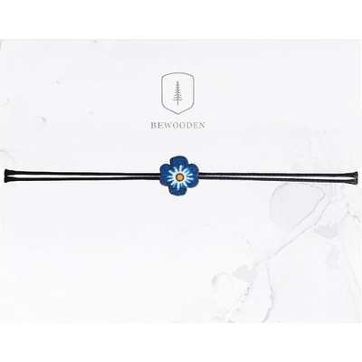 BeWooden dřevěný provázkový náramek Pomněnka