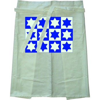 Zástěra 12 Davidových hvězd bez laclu