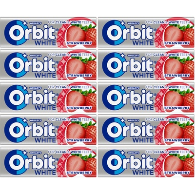 Mars Дъвка Wrigley's Orbit White Strawberry 30 броя x 14 г в кутия