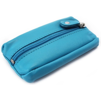tyrkysově modrá kožená se zipovou kapsou 619 2418 53