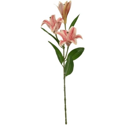 Umelý kvet ľalia Lily ružová 70 cm